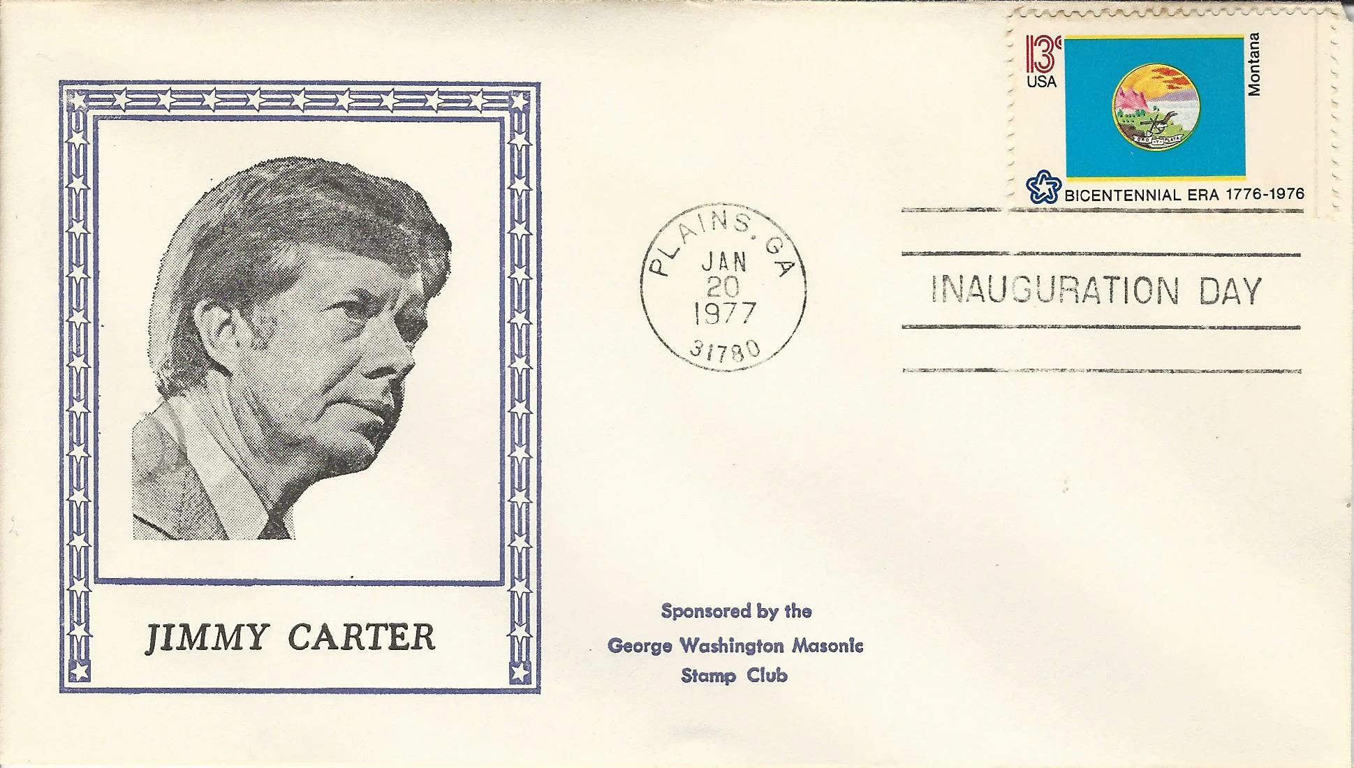 Inauguration Jimmy Carter Postmark #1: Washington, DC —&hellip;